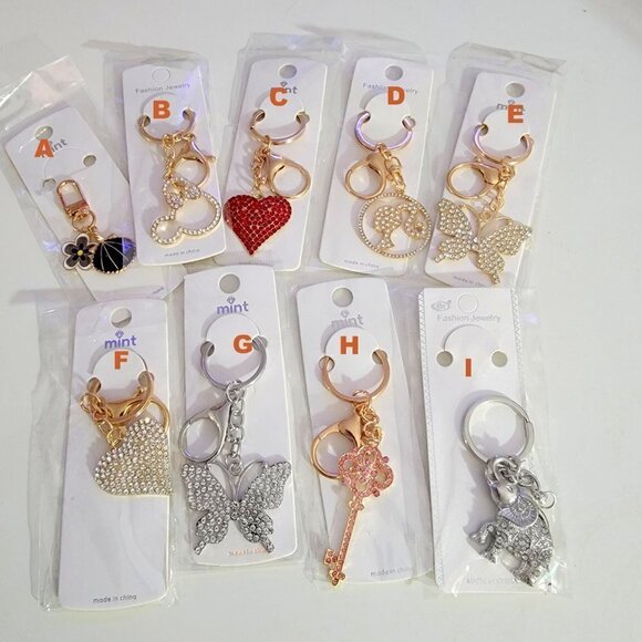 ❤️Choice of Crystal Keychain/Key Ring New in Package Choose❤️ - Picture 2 of 15